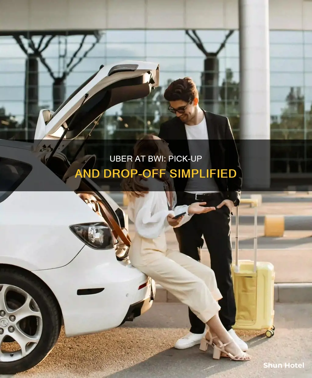 can uber pick up at bwi airport