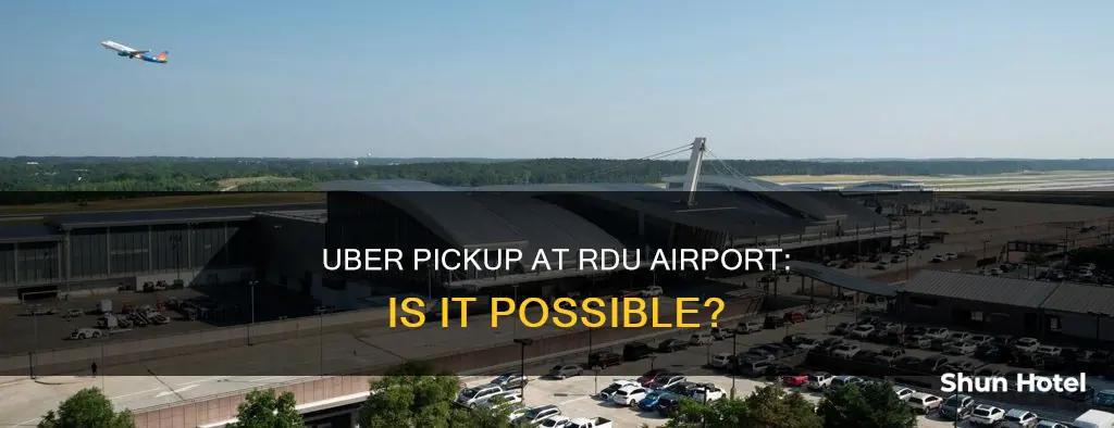 can uber pickup at rdu airport