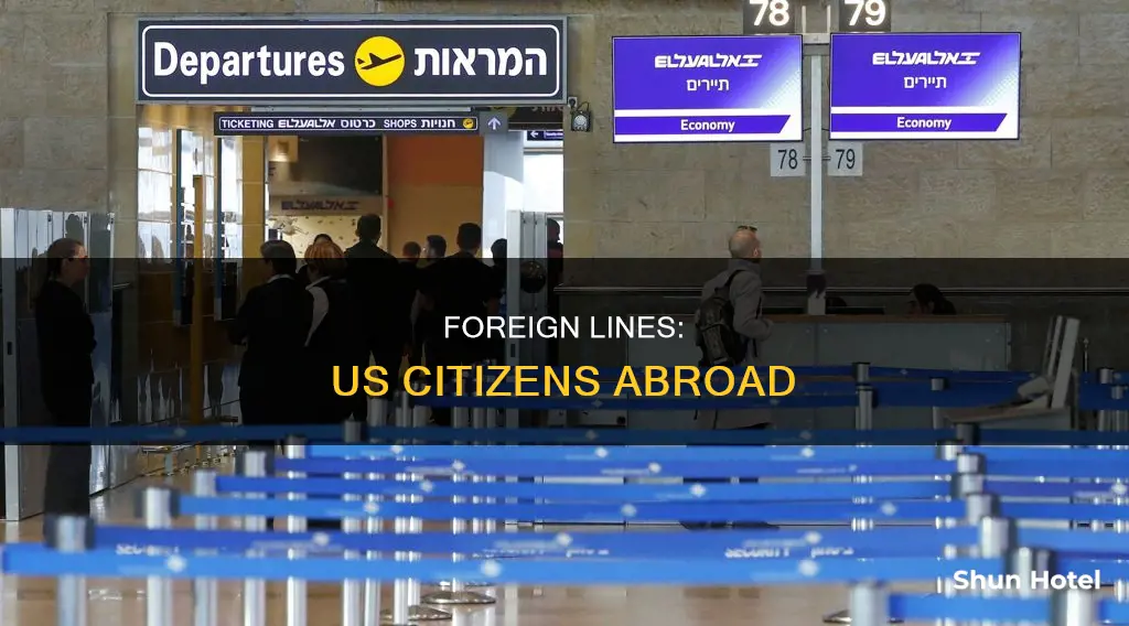 can us citizen go through foreign line at airport