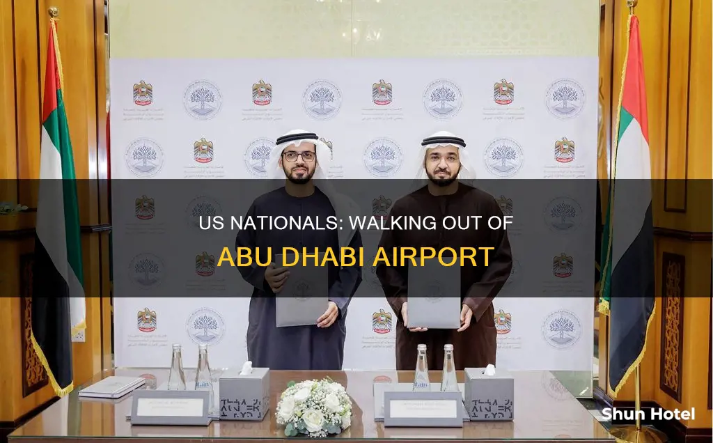 can us nationals waalk out of airport in abu dhaabhi