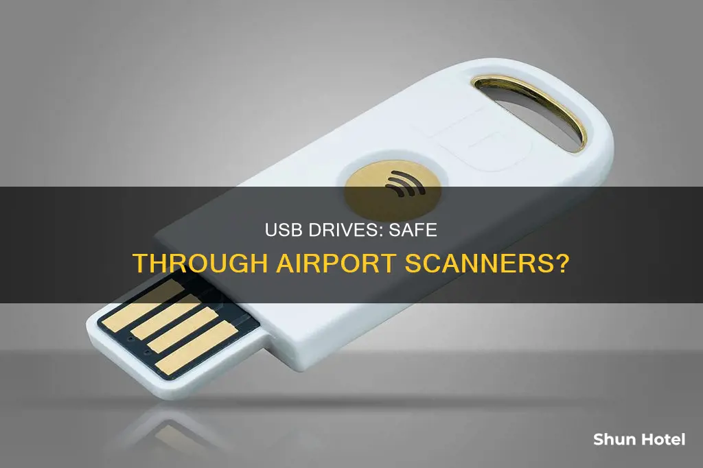 can usb drive go though airport scanners