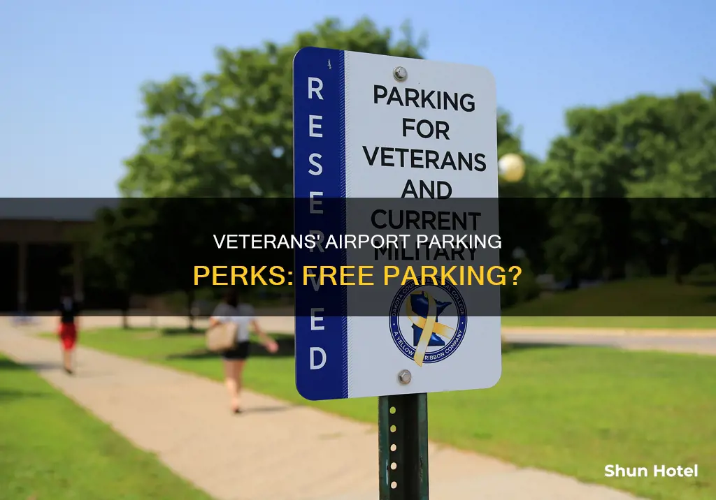 can veterans park at the airport for free