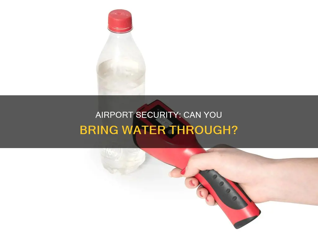 can water pass airport security check point