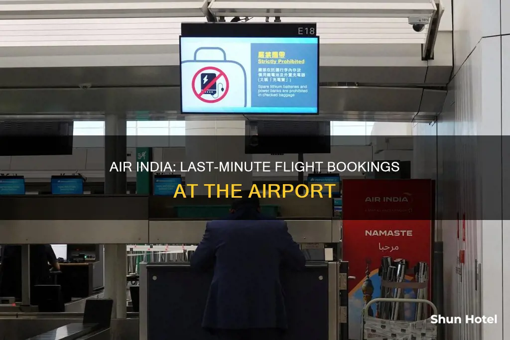 can we book flight ticket at airport at boarding airindia