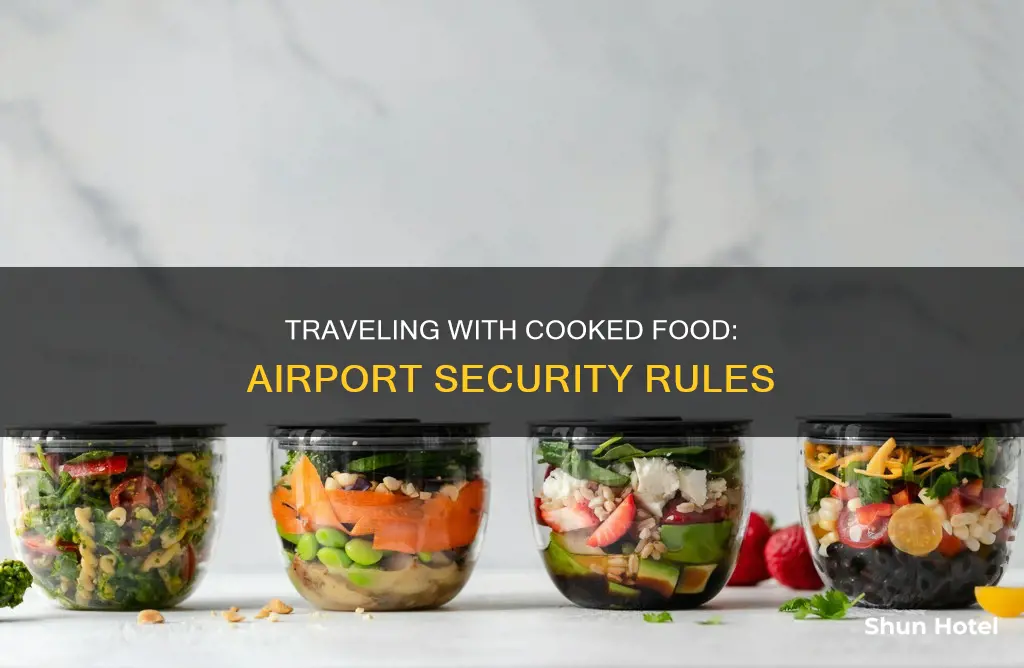 can we bring cooked food to airport