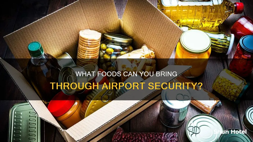 can we bring food through airport security
