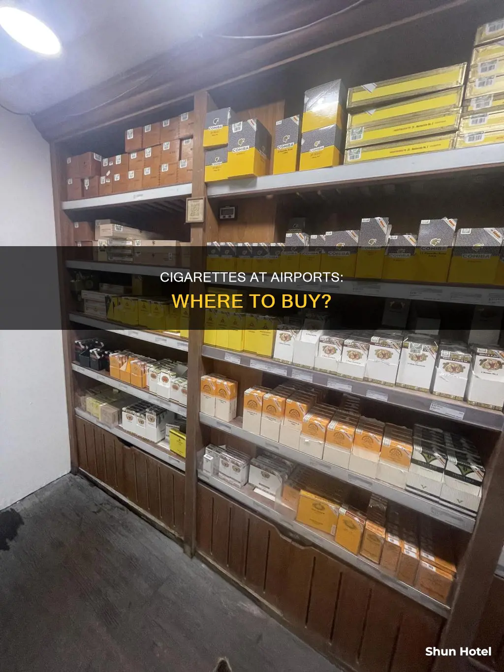 can we buy cigarettes in airport