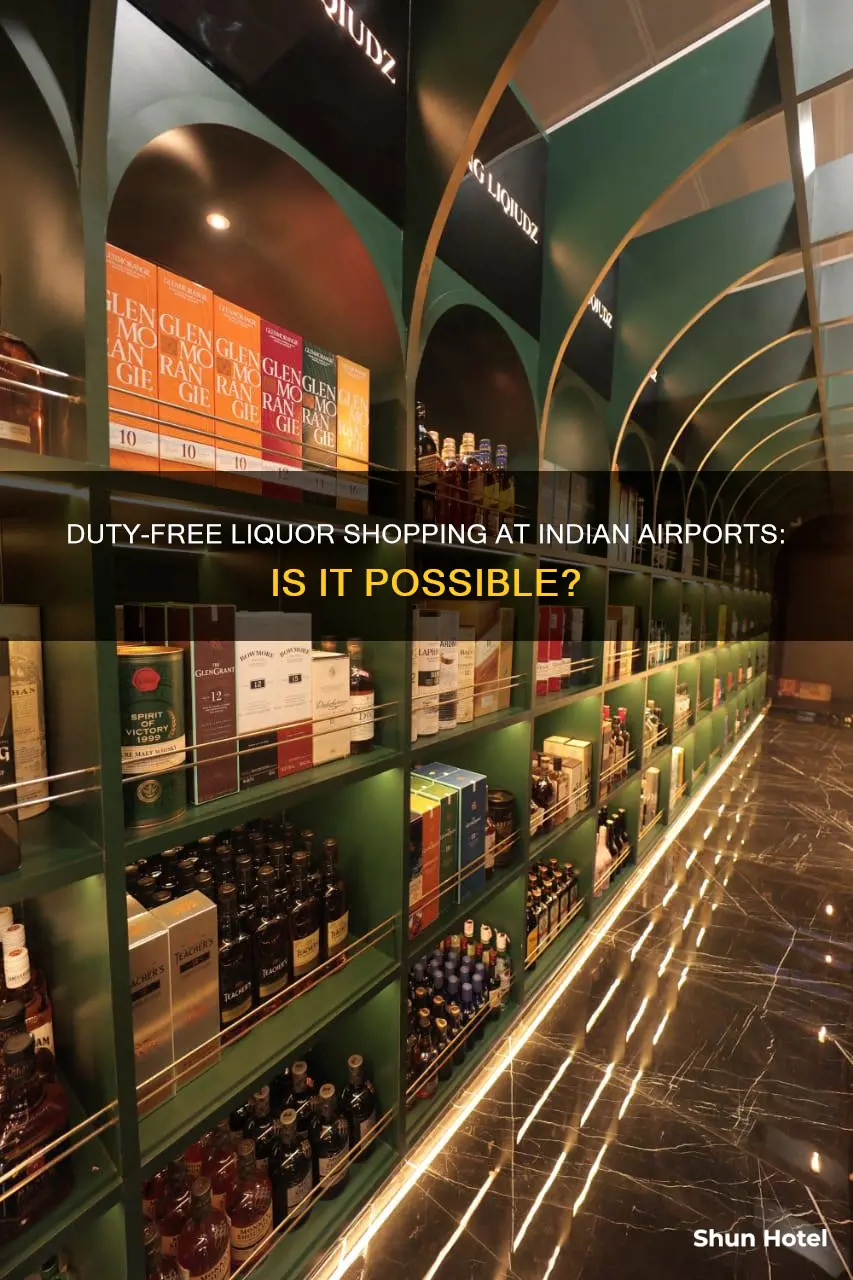 can we buy liquior in duty free india airports