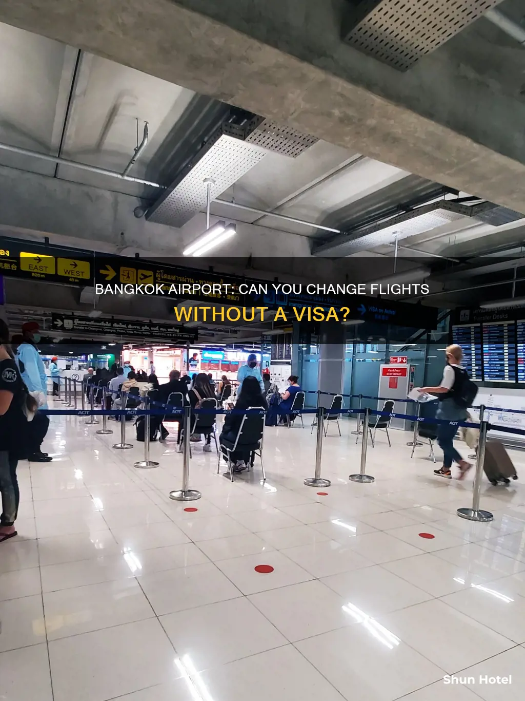 can we change flight at bangkok airport without visa