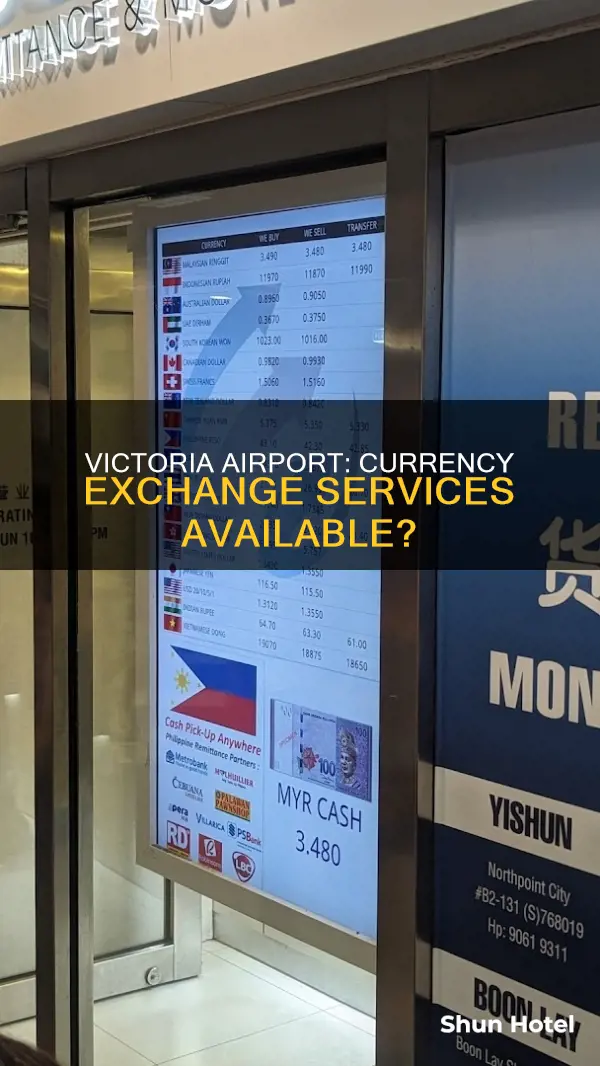 can we change money in the victoria airport