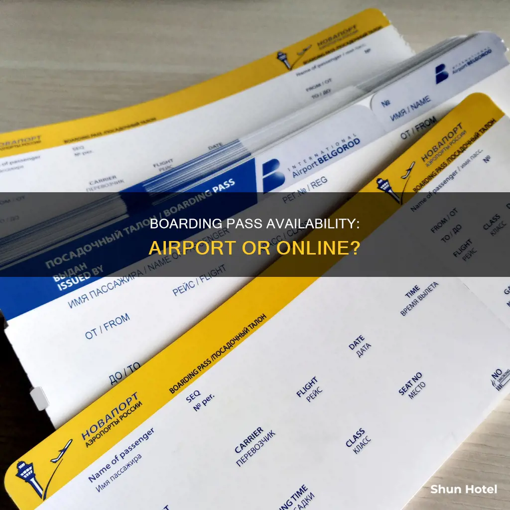 can we get boarding pass at airport