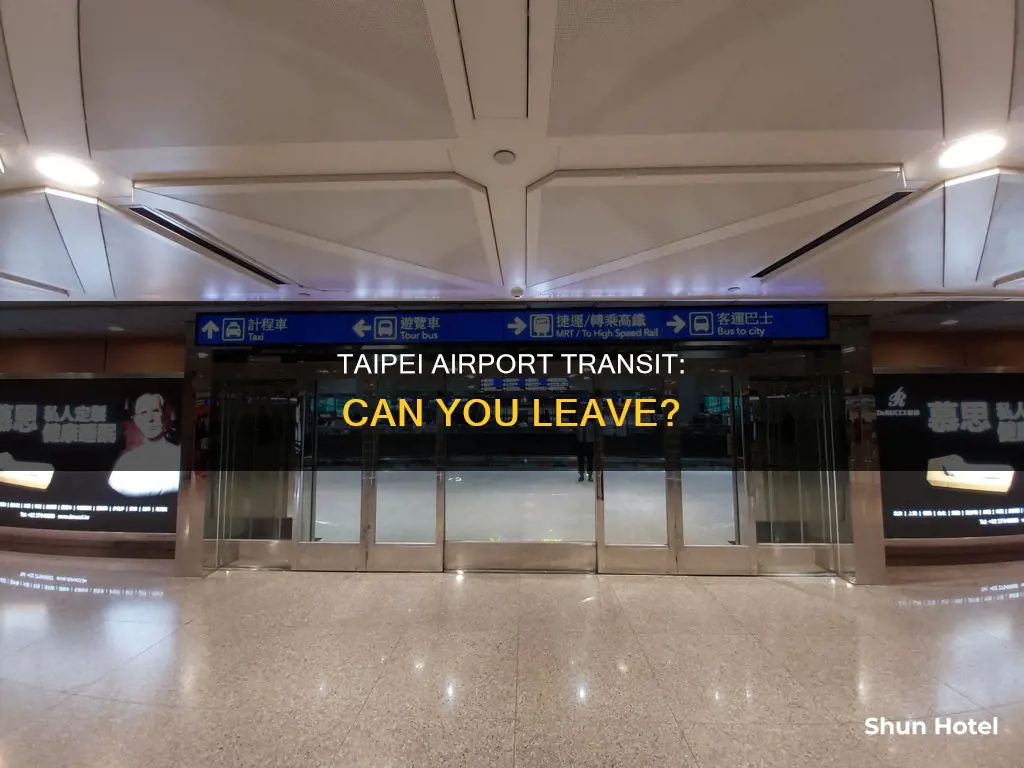 can we get out of taipei airport transit