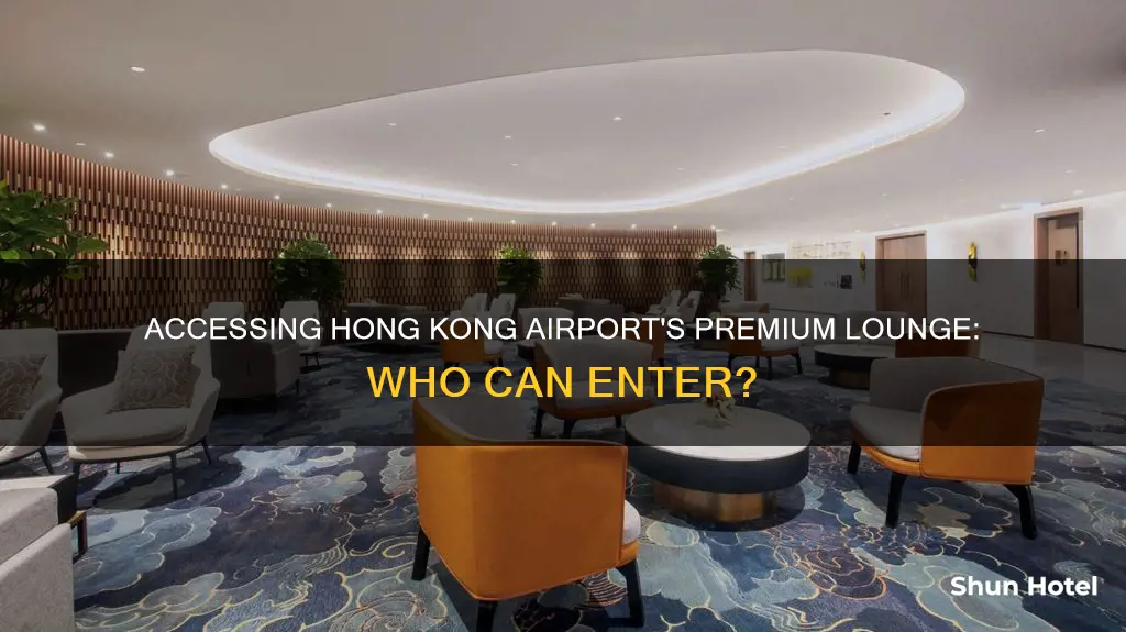 can we go in premium longe on hank kong airport