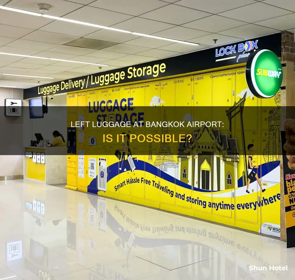 can we keep luggage in bangkok airport