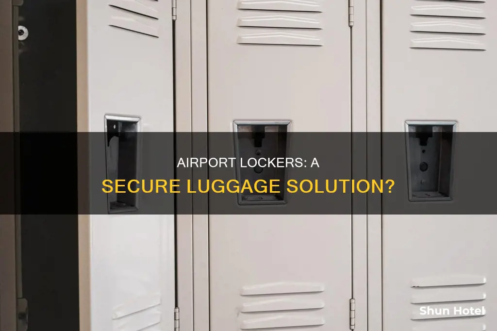 can we locker to put luggage at airport