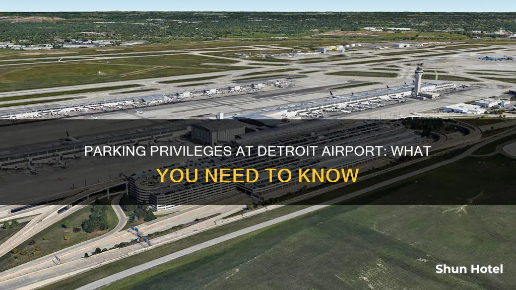 can we park our car in airport dtw