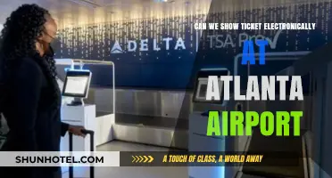 Atlanta Airport: Show E-Tickets for Easy Access