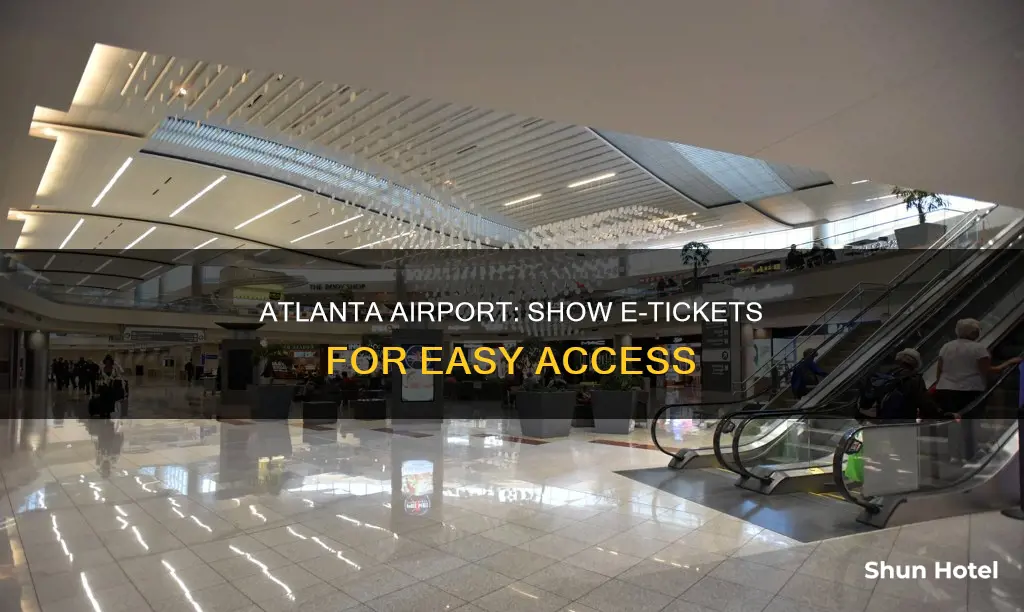 can we show ticket electronically at atlanta airport