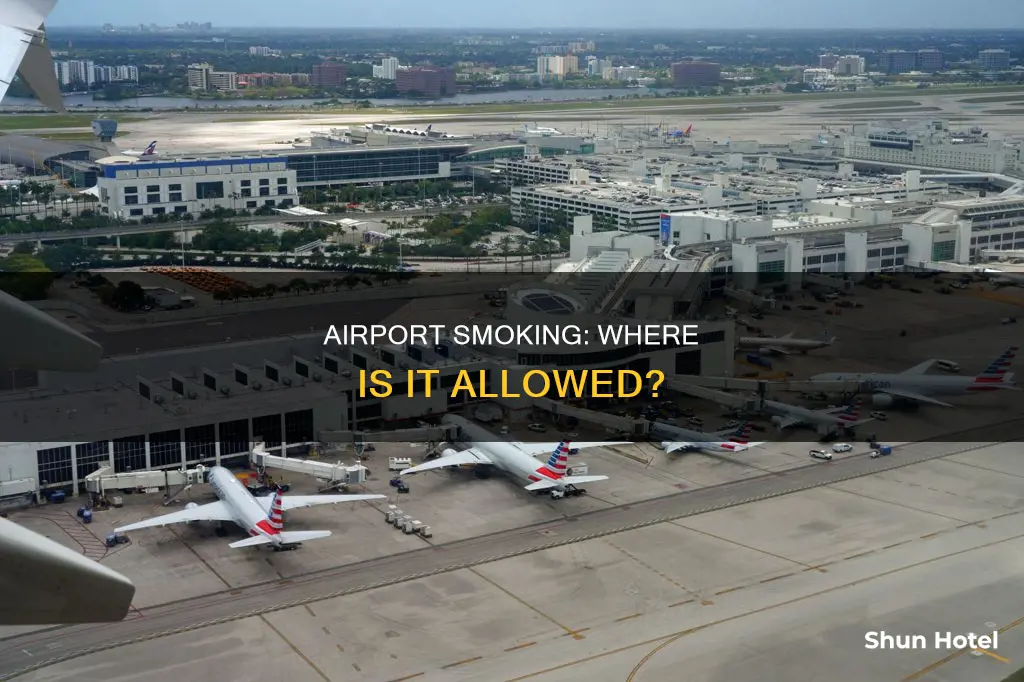 can we smoke in airport