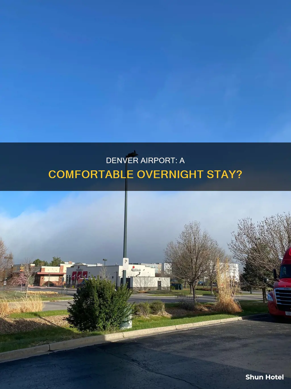 can we stay overnight in denver airport