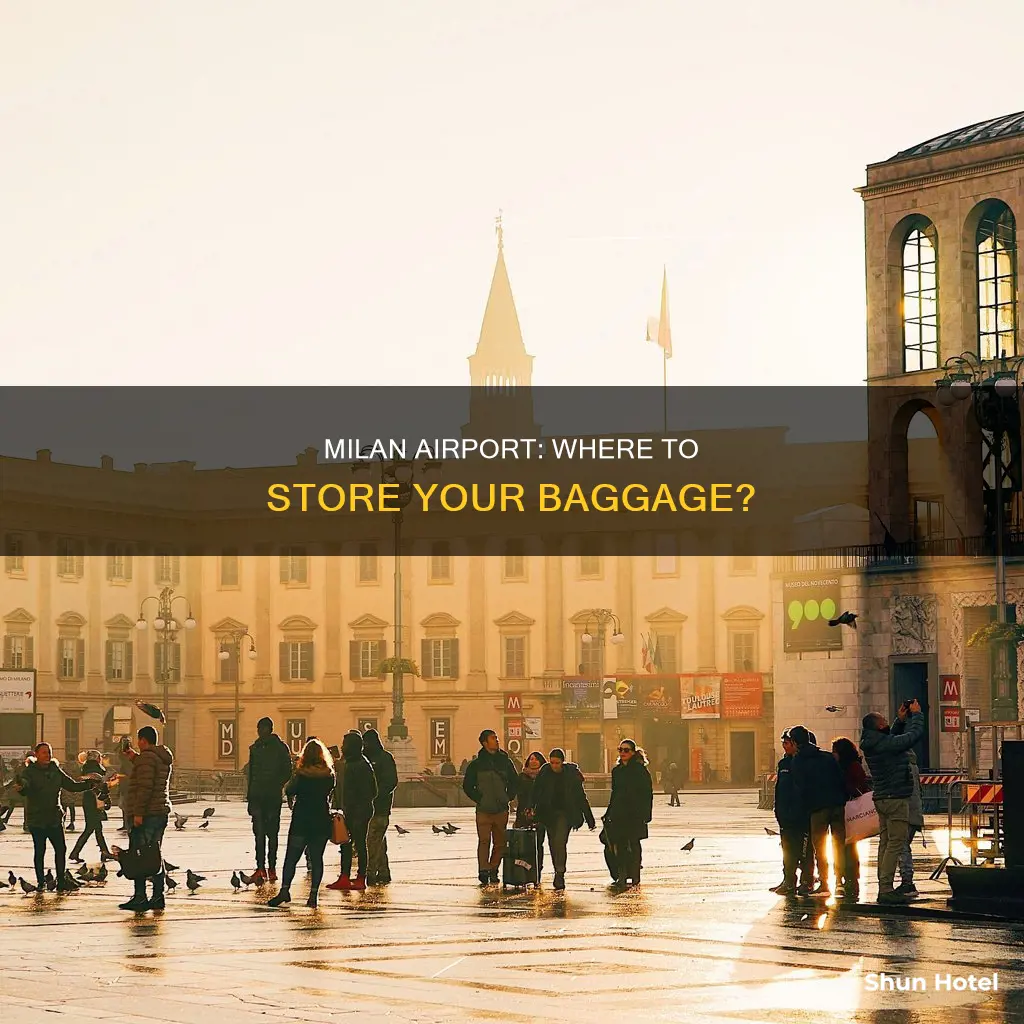 can we store baggage in milan airport