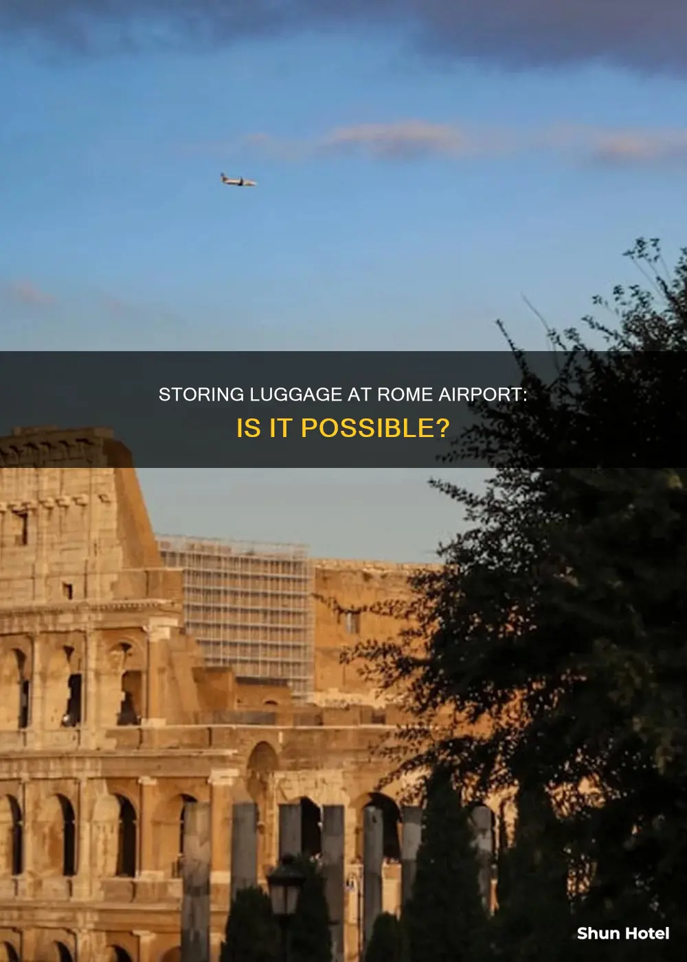 can we store luggage at rome airport
