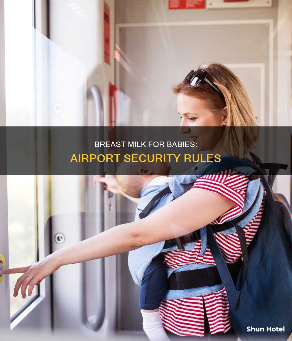can we take breast milk for babies in airport