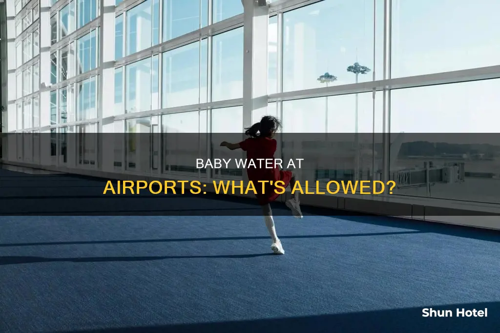can we take water for babies in airport