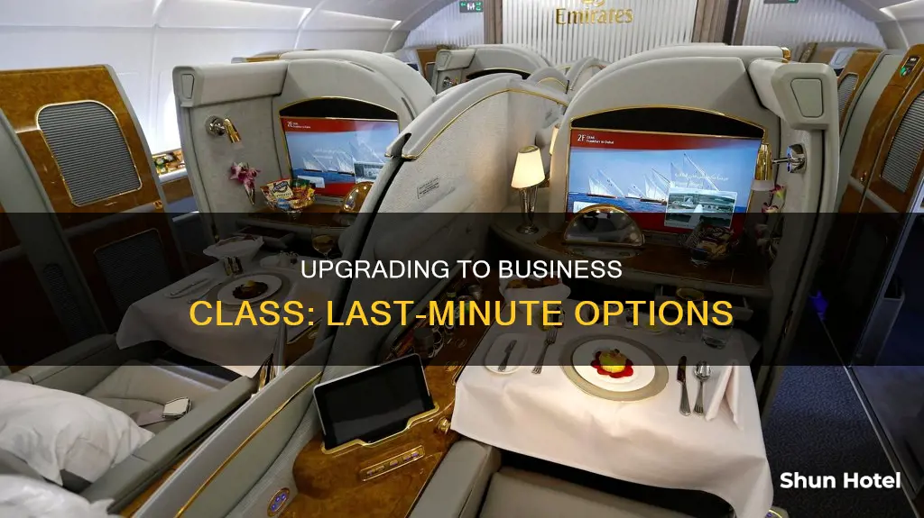 can we upgrade to business class at the airport