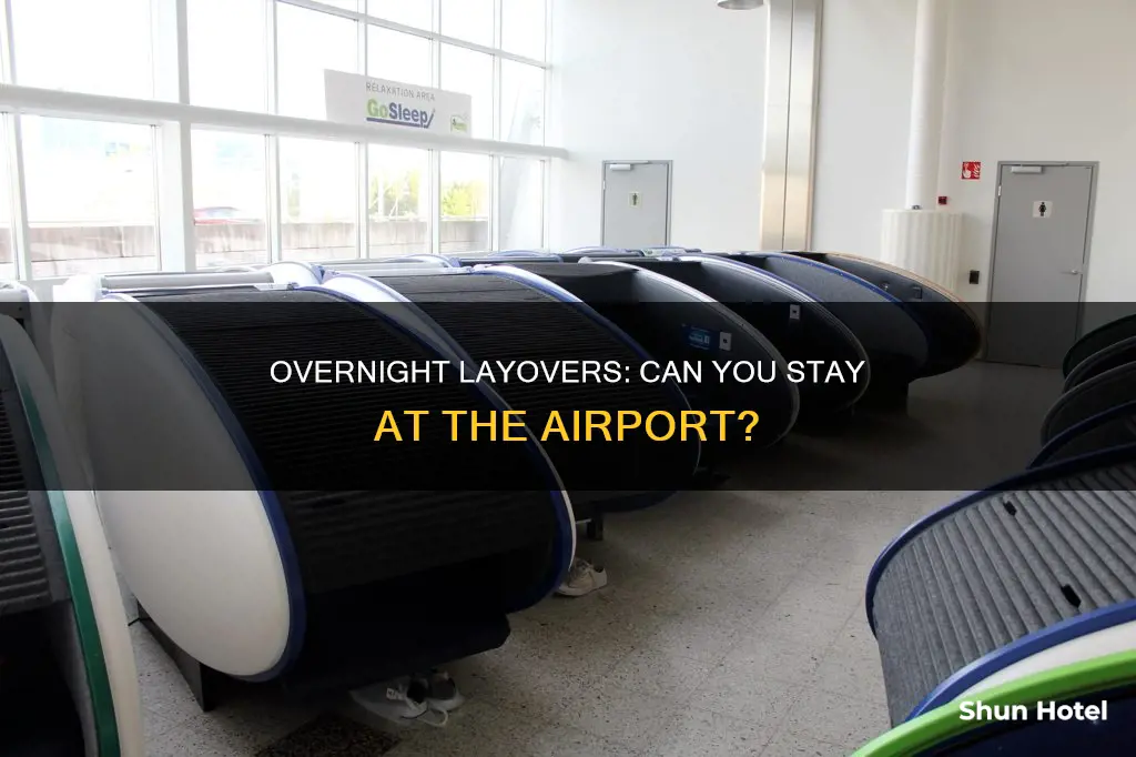 can we wait in airport after landing overnight