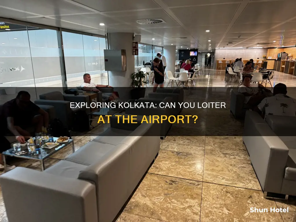 can we wait in kolkata airport after arrival