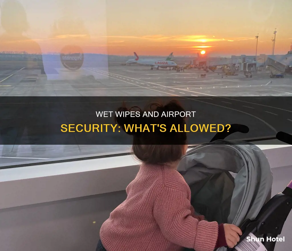 can wet wipes go through airport security