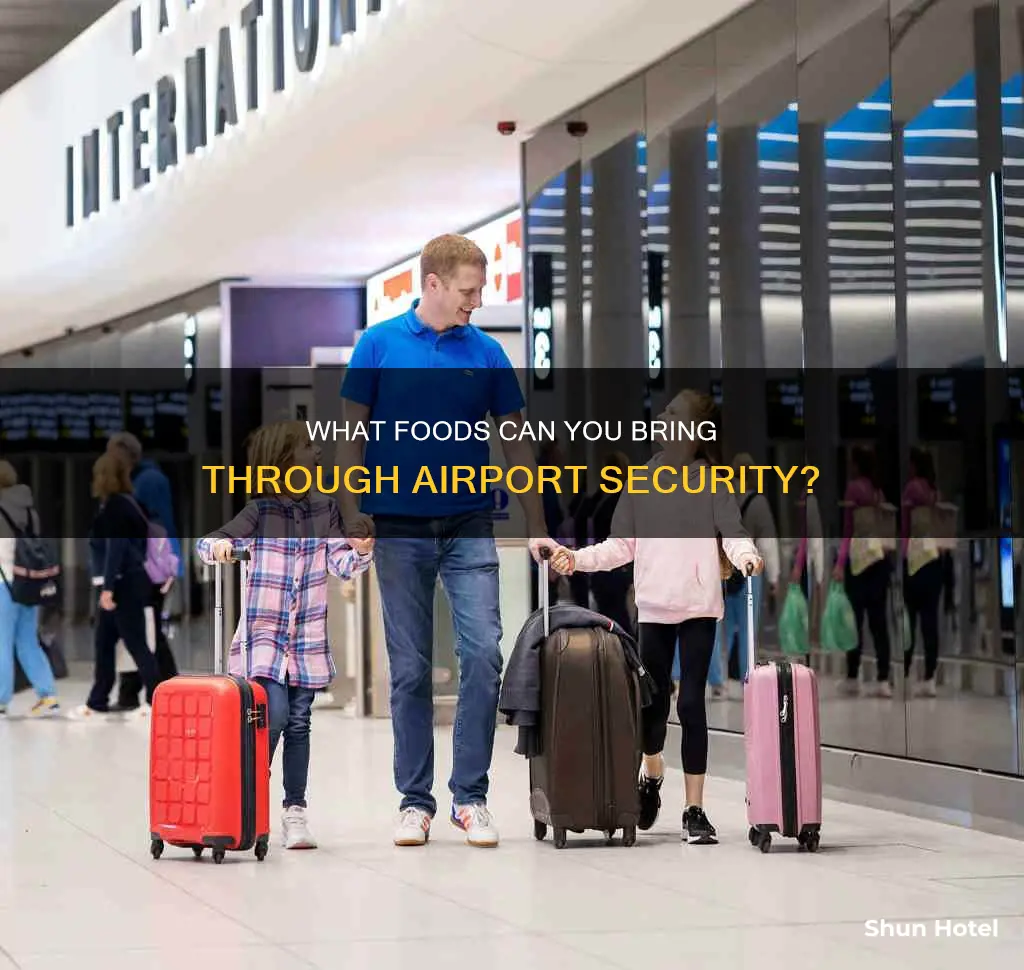 can yiu bring food through airport security