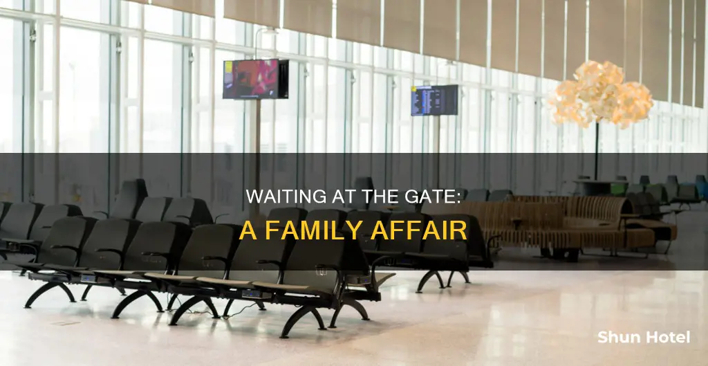 can yiu wait with famiky at the airport gate