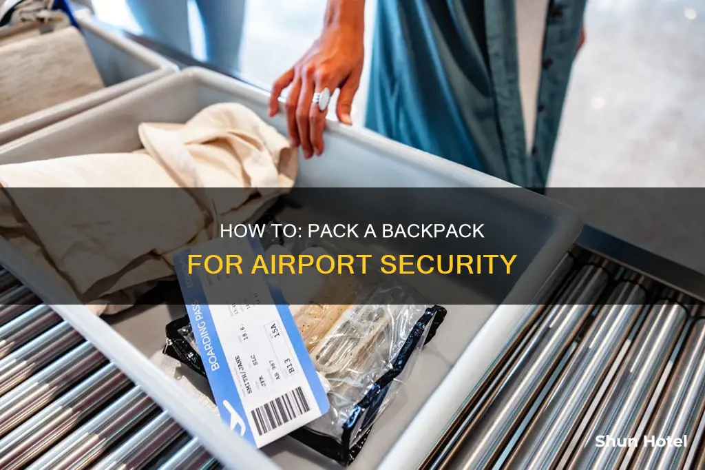 can yoi peav back pack in airport