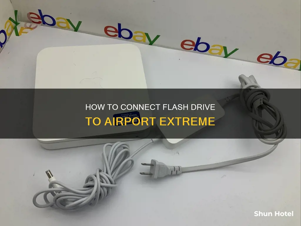 can yoiu hook a flash drive to an airport extreme