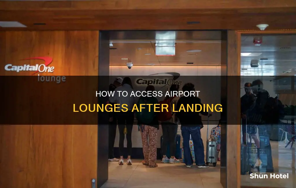 can you access airport longe on landing