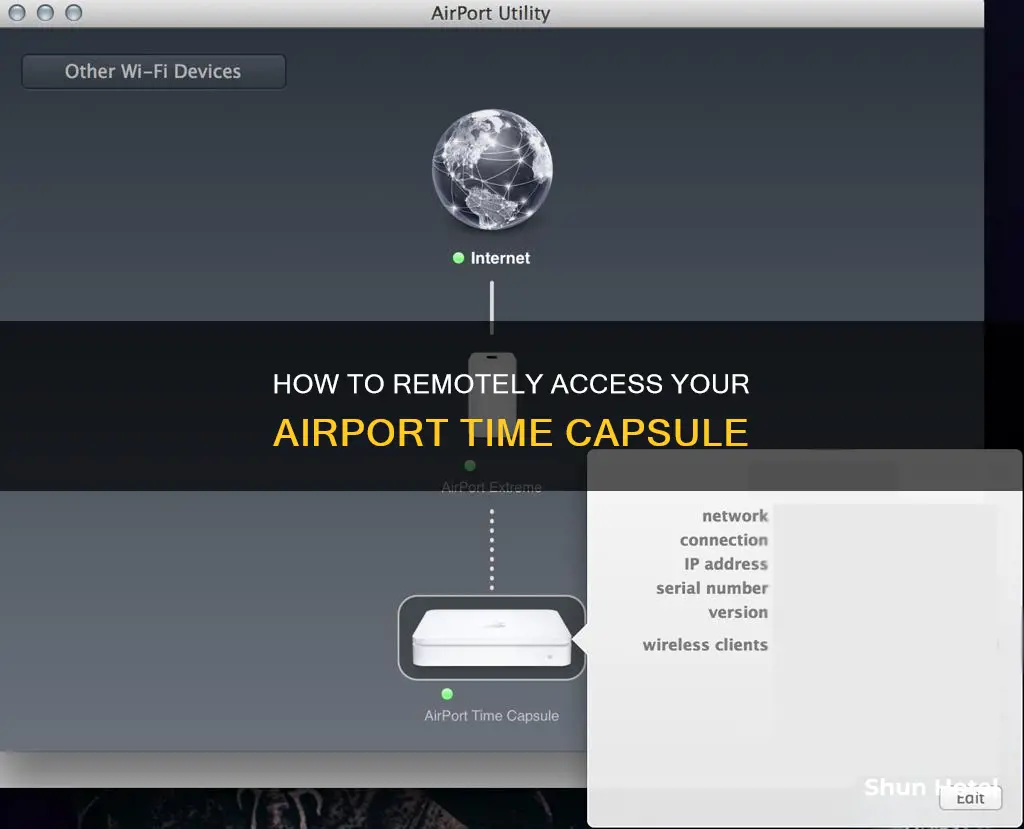 can you access airport time capsule remotely