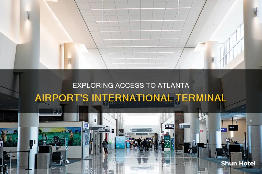 can you access the international terminal at atlanta airport