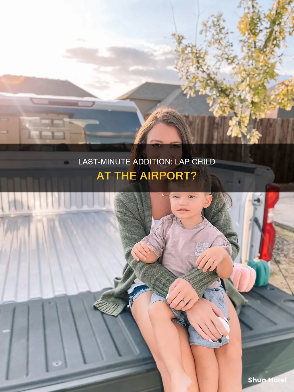 can you add a lap child at the airport