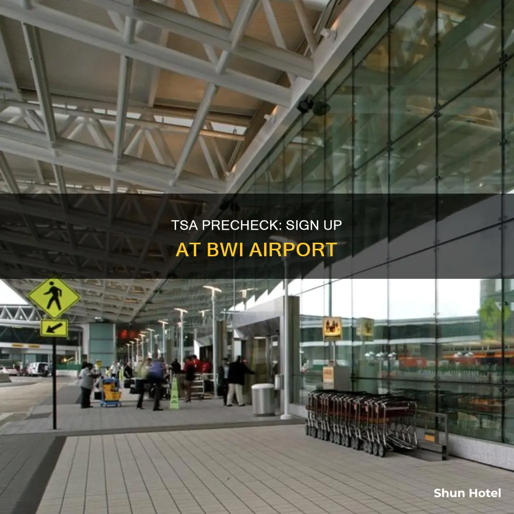 can you apply for tsa precheck at bwi airport