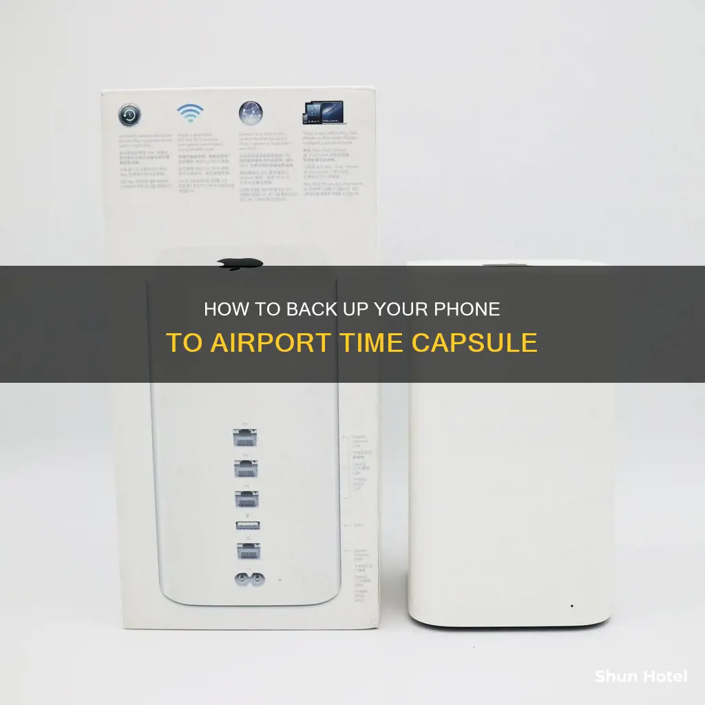 can you back up your phone to airport time capsule