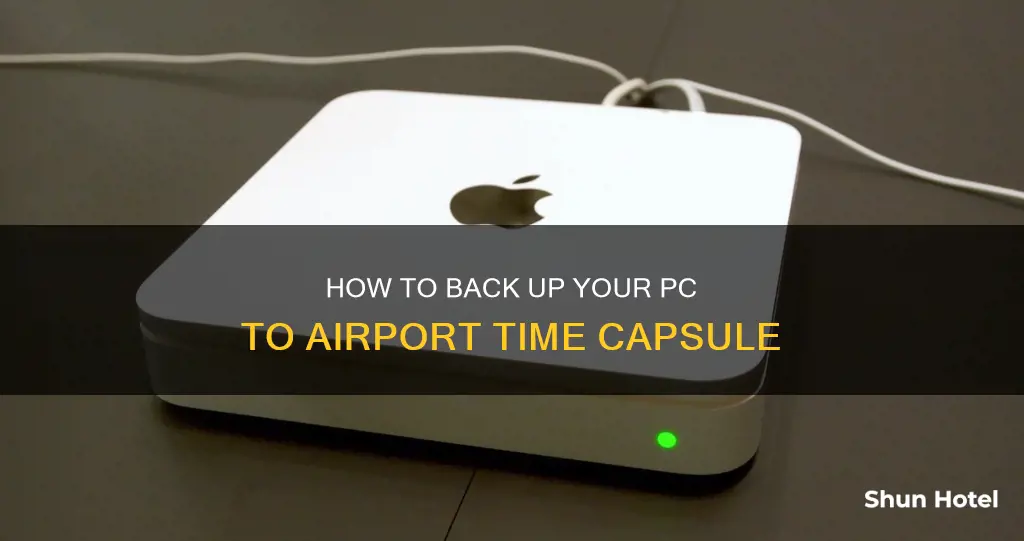 can you backup pc to airport time capsule