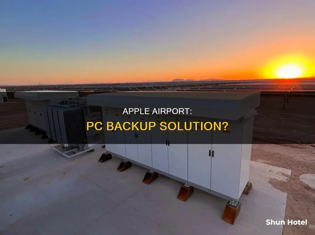 can you backup pcs on a apple airport