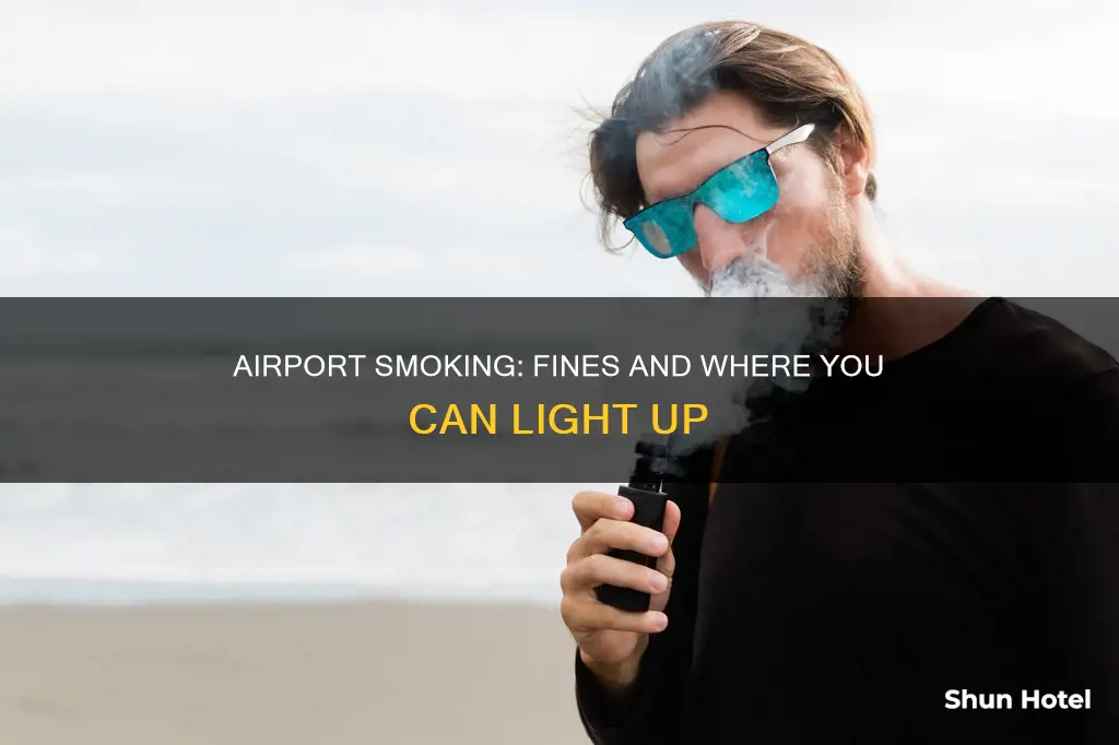 can you be fined for smoking at an airport