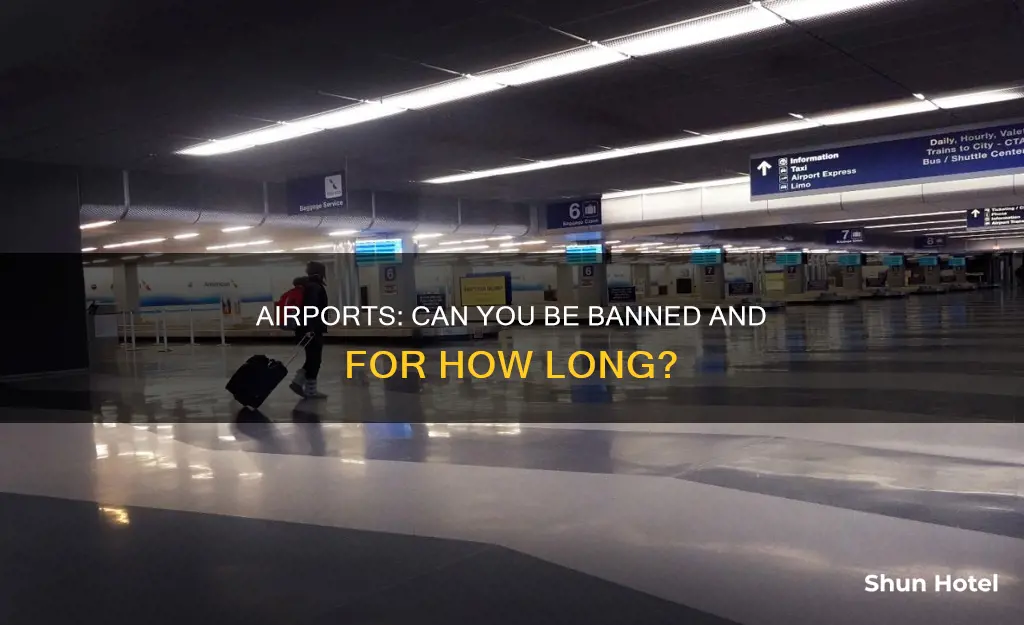 can you be tresspassed from an airport