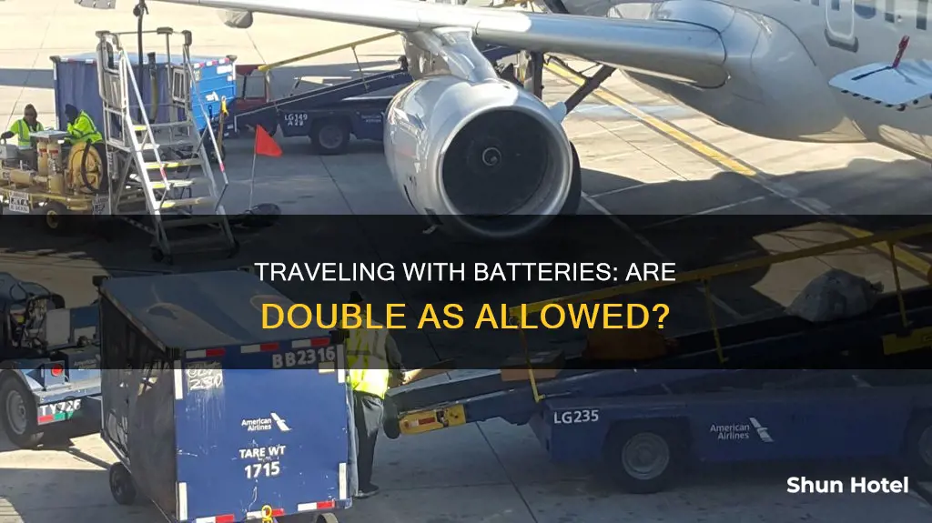 can you being double a batteries through airport