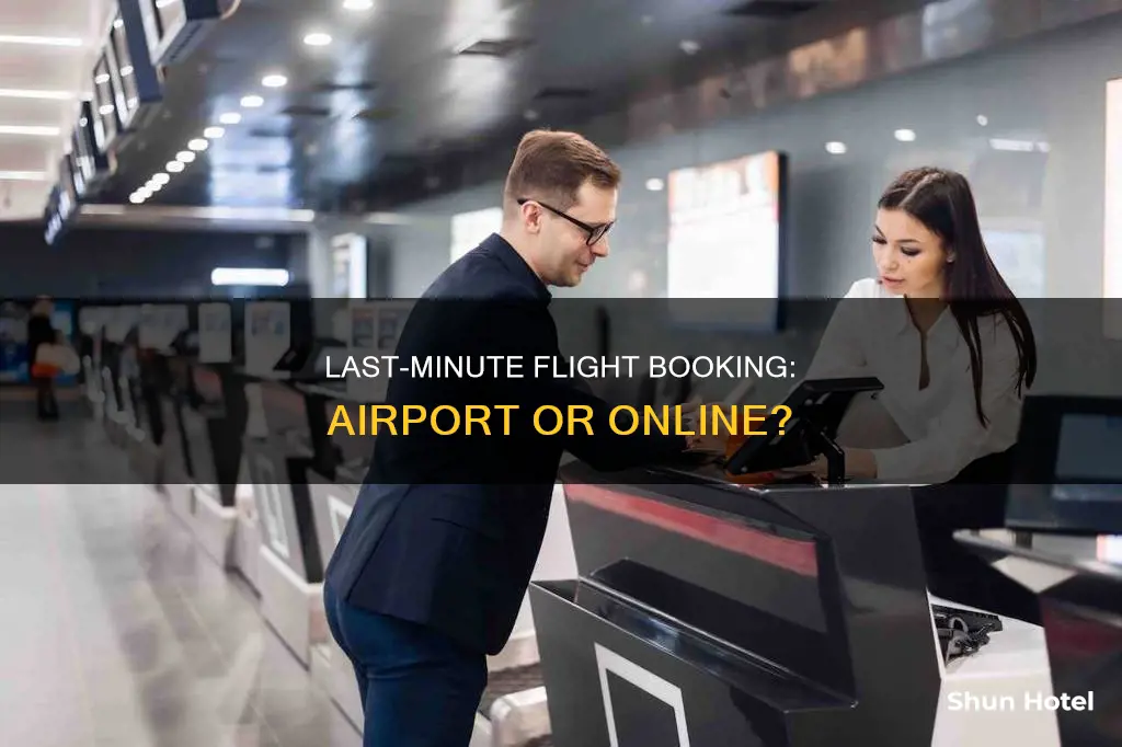 can you book a flight at an airport