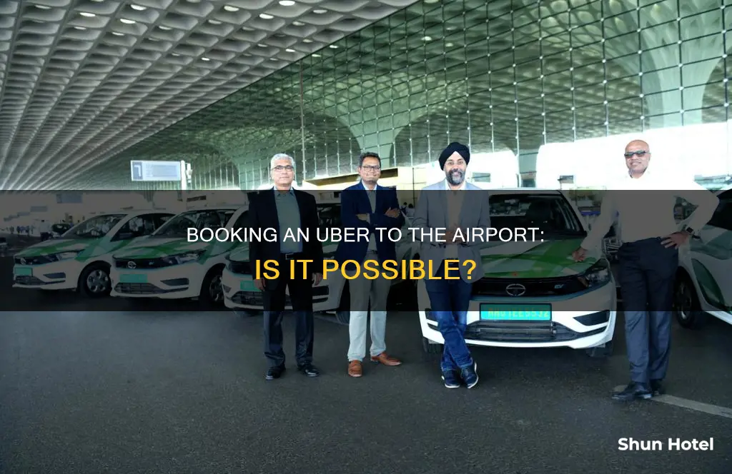 can you book an uber to the airport