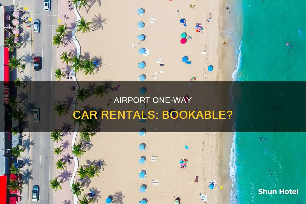 can you book one way car rental at airport